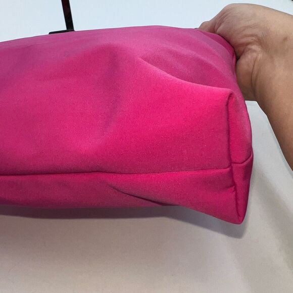 Ralph‎ Lauren Hot Pink Thick Nylon And Leather Shoulder Bag - Picture 5 of 13